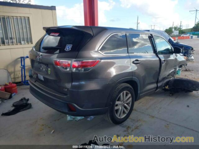 TOYOTA HIGHLANDER LE, 5TDZARFH2ES007459