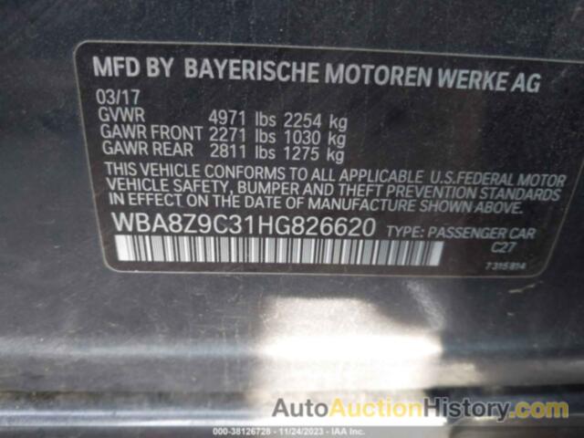 BMW 330I GRAN TURISMO XDRIVE, WBA8Z9C31HG826620