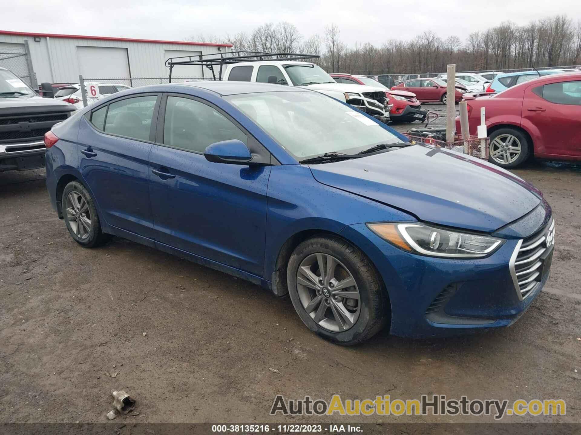 HYUNDAI ELANTRA SEL, 5NPD84LF5JH245124