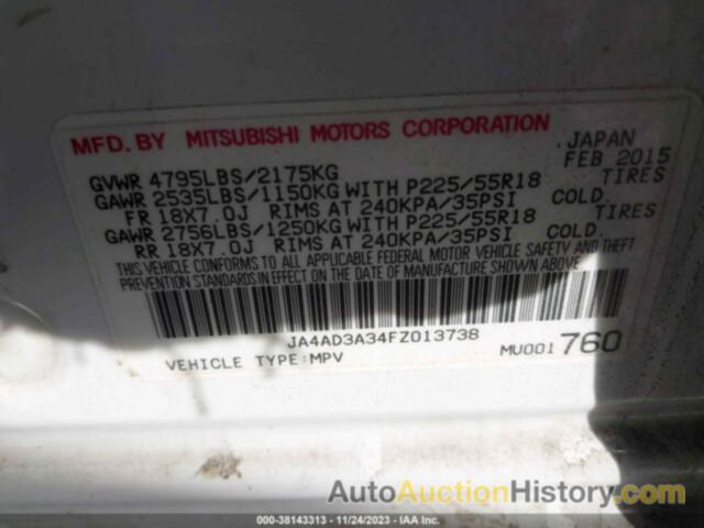 MITSUBISHI OUTLANDER SE, JA4AD3A34FZ013738