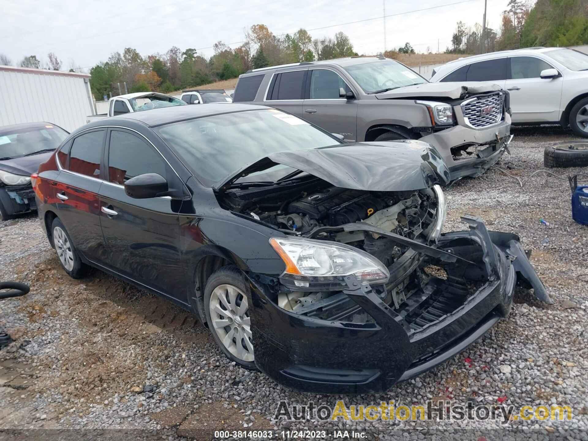 NISSAN SENTRA S, 3N1AB7AP7DL743866