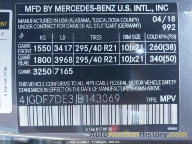 MERCEDES-BENZ GLS 550, 4JGDF7DE3JB143069