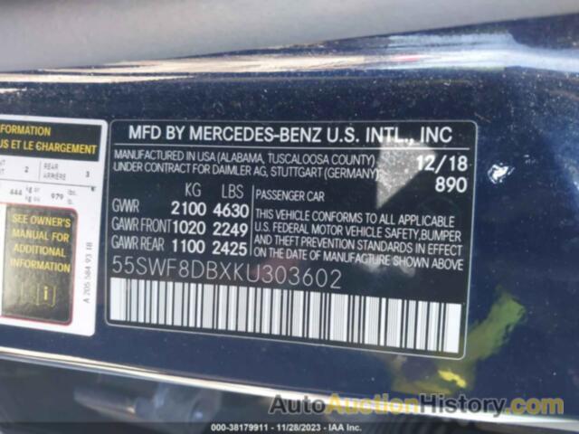 MERCEDES-BENZ C 300, 55SWF8DBXKU303602