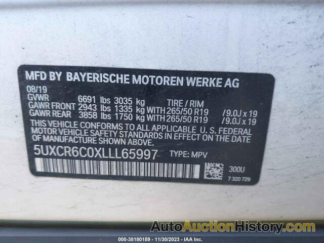 BMW X5 XDRIVE40I, 5UXCR6C0XLLL65997