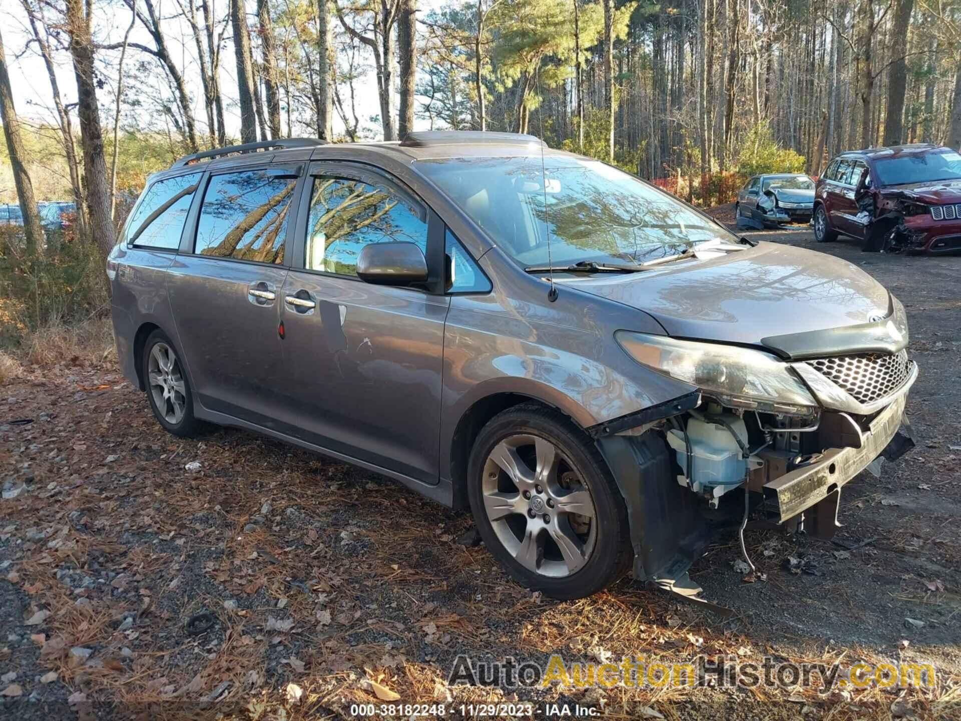 TOYOTA SIENNA SE 8 PASSENGER, 5TDXK3DC9DS312884