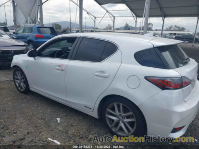 LEXUS CT 200H, JTHKD5BH6H2291177