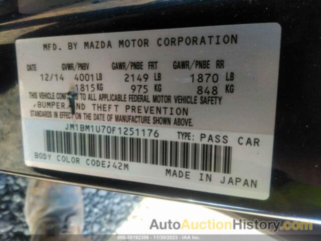 MAZDA MAZDA3 I SPORT, JM1BM1U70F1251176