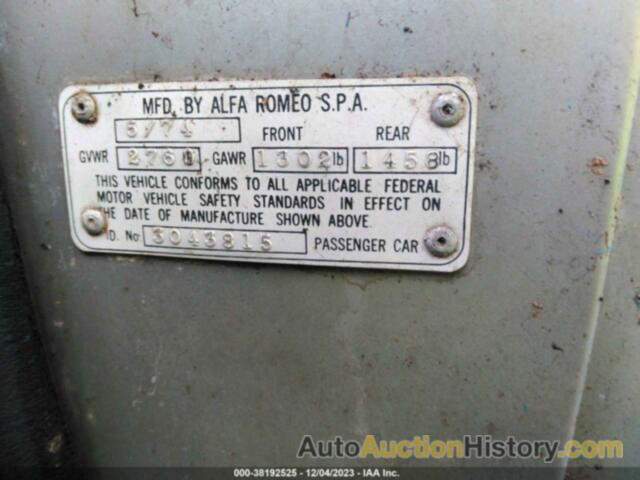ALFA ROMEO SPIDER, AR3043815
