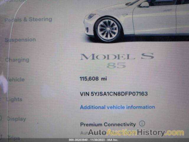 TESLA MODEL S, 5YJSA1CN8DFP07163