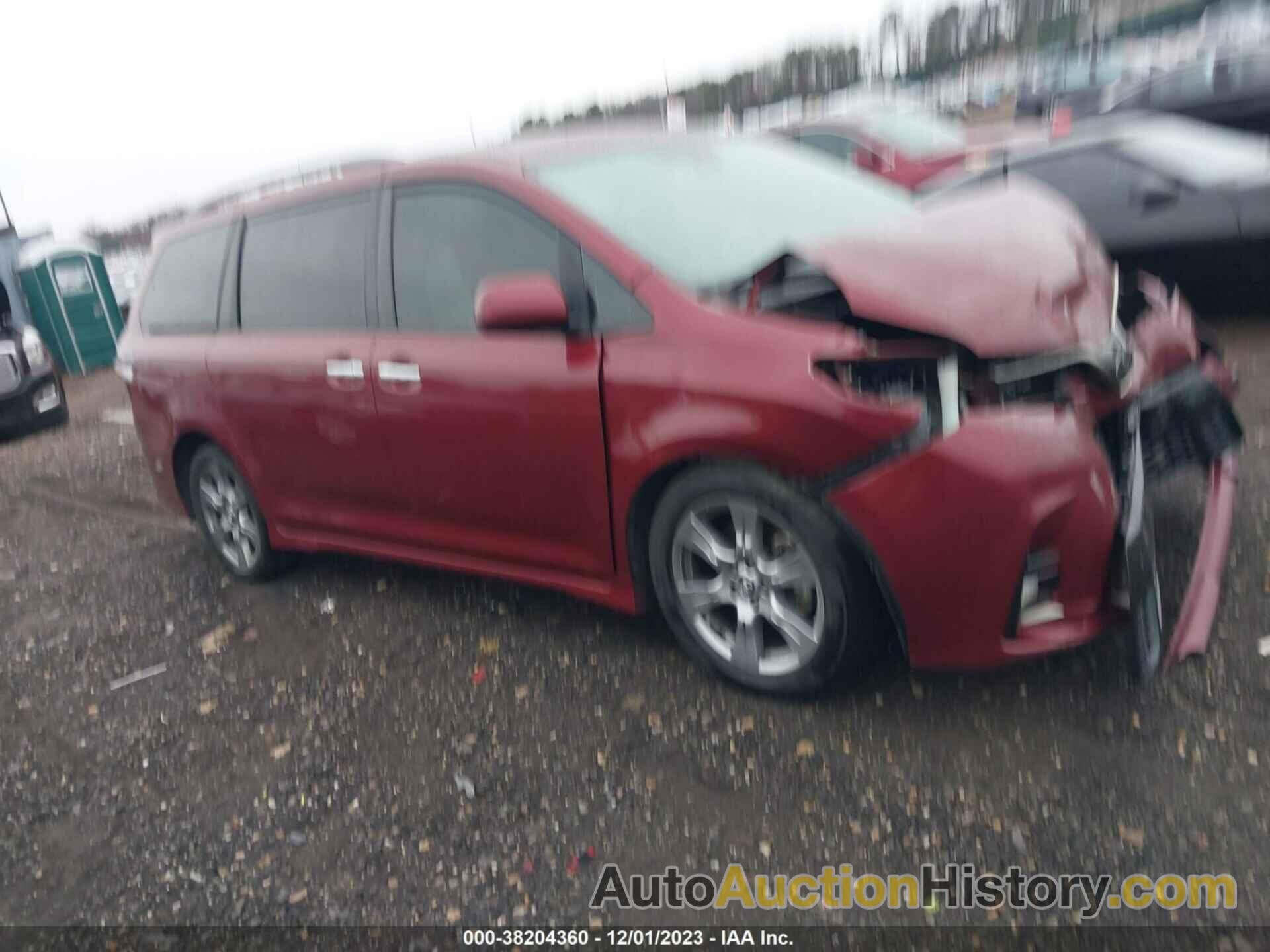 TOYOTA SIENNA SE 8 PASSENGER, 5TDXZ3DC5JS916780