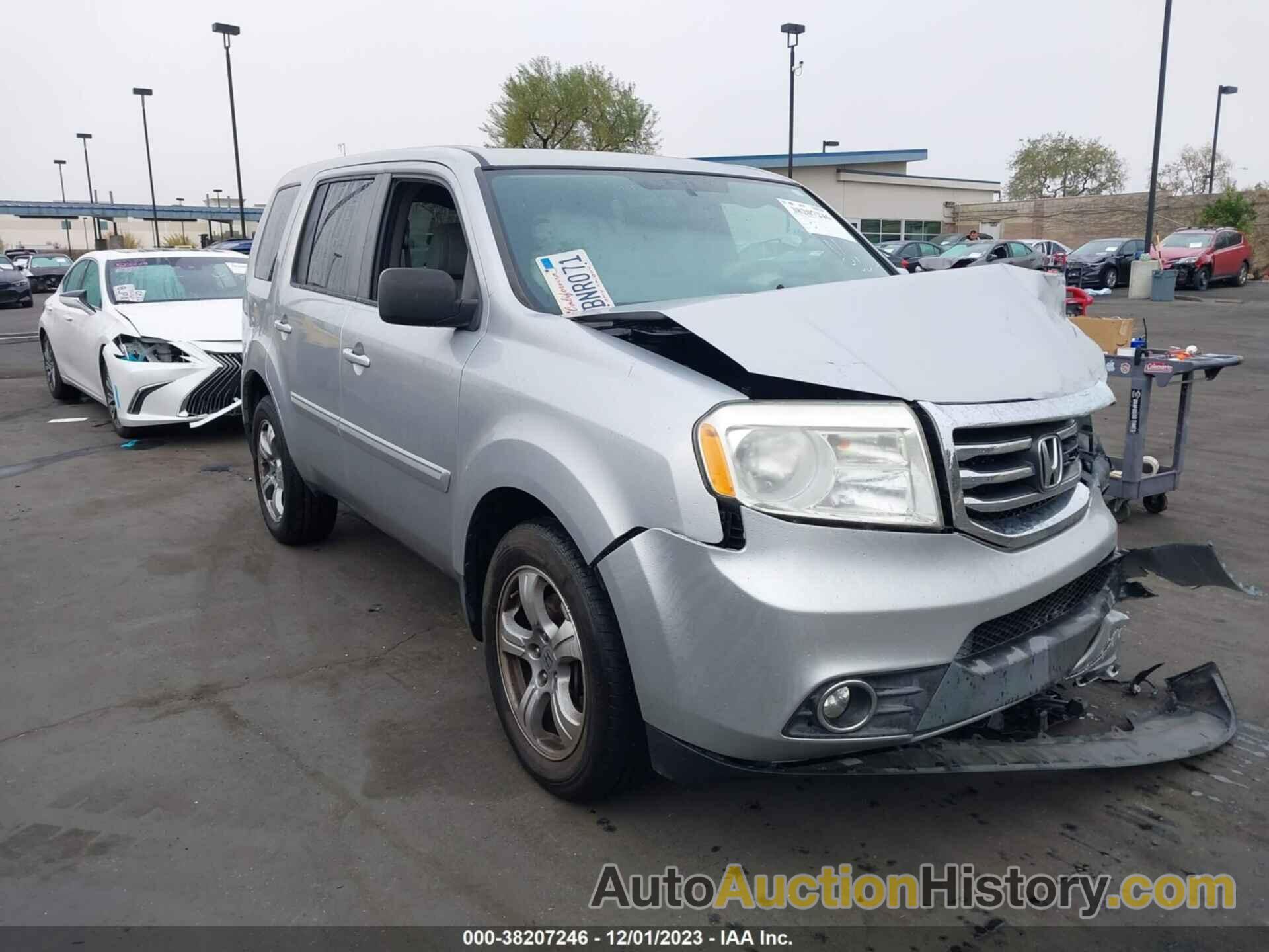 HONDA PILOT EX, 5FNYF3H47DB039265