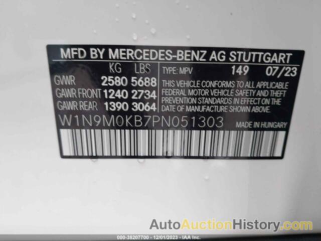 MERCEDES-BENZ EQB 300 SUV 4MATIC, W1N9M0KB7PN051303