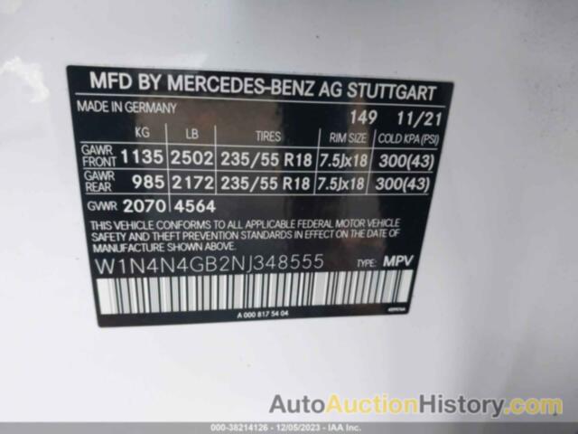 MERCEDES-BENZ GLA 250, W1N4N4GB2NJ348555