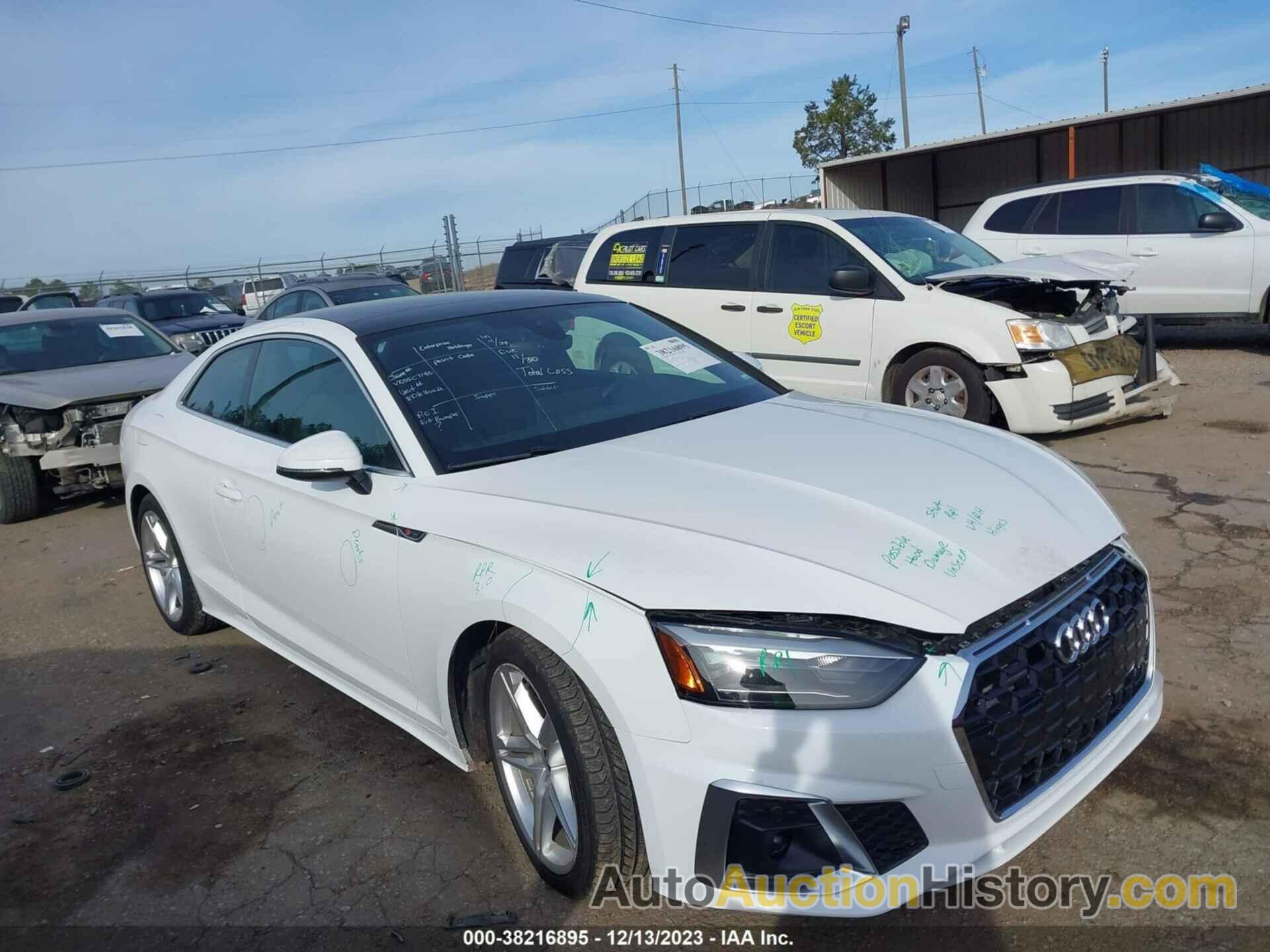 AUDI A5 PREMIUM 45, WAUSAAF55NA039857