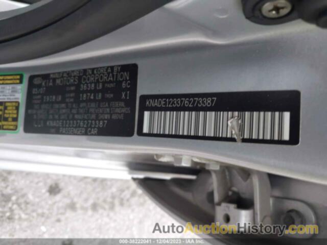 KIA RIO LX, KNADE123376273387