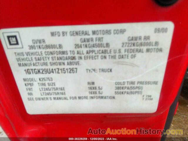GMC SIERRA 2500 SLE, 1GTGK29U41Z151267