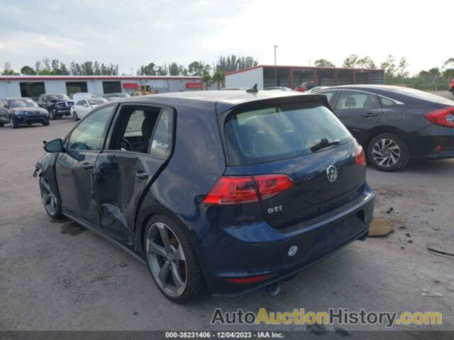 VOLKSWAGEN GOLF GTI SE 4-DOOR/AUTOBAHN 4-DOOR/SPORT 4-DOOR/S 4-DOOR, 3VW4T7AU3HM049332