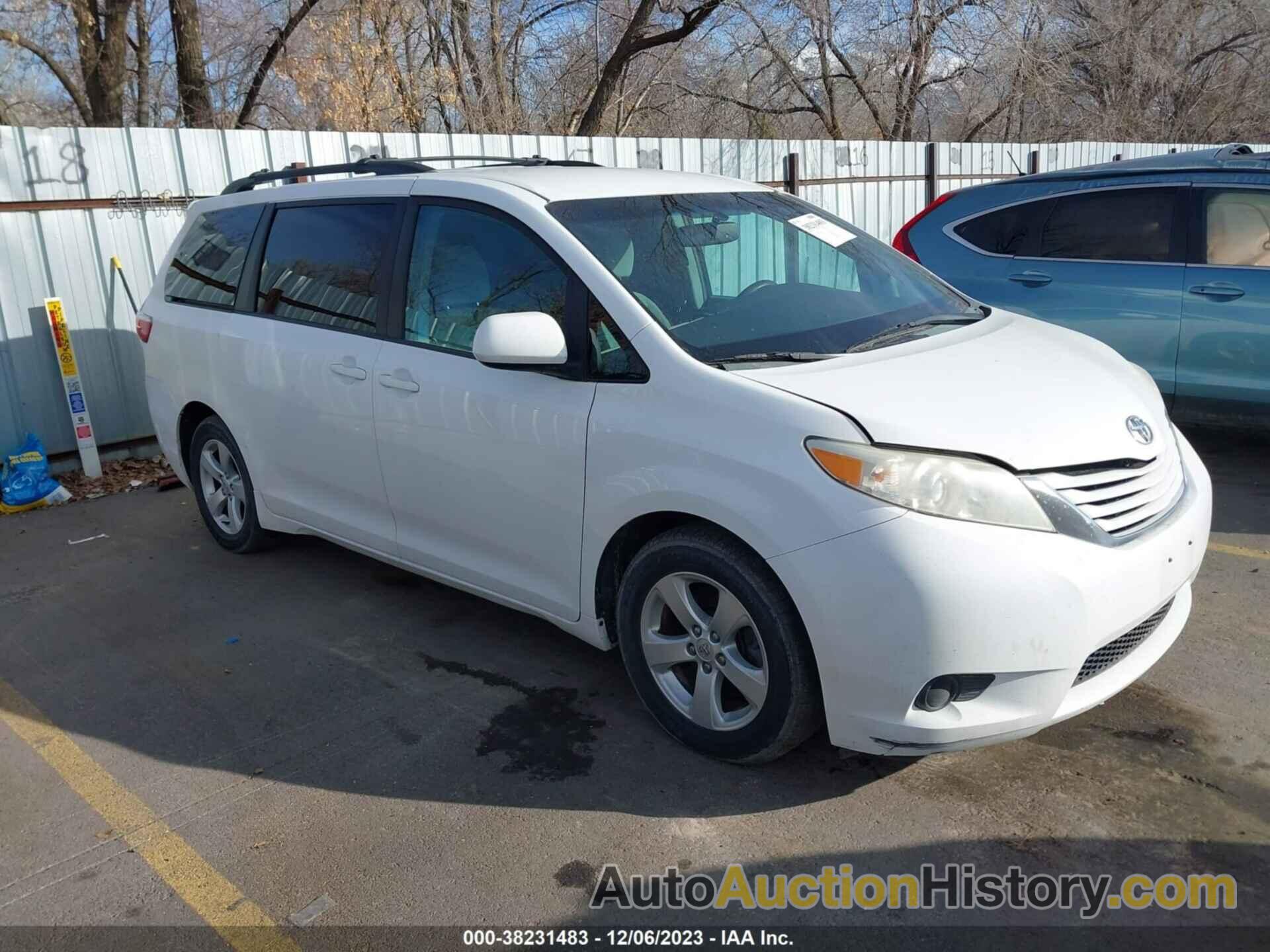 TOYOTA SIENNA LE 8 PASSENGER, 5TDKK3DC1FS550788