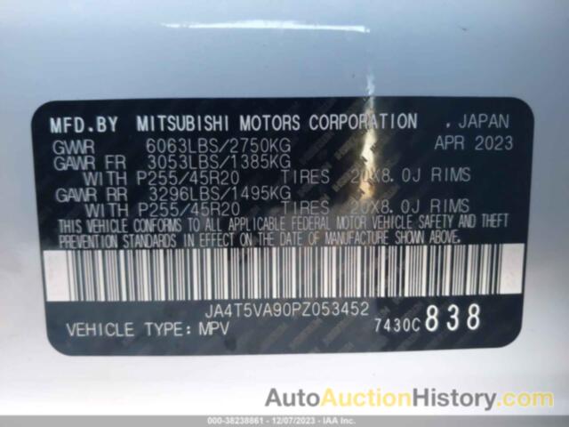 MITSUBISHI OUTLANDER PHEV SEL S-, JA4T5VA90PZ053452