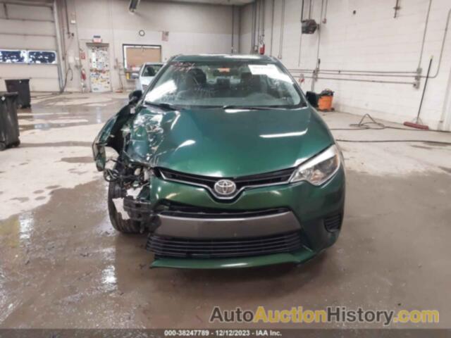 TOYOTA COROLLA LE, 2T1BURHE9GC636479