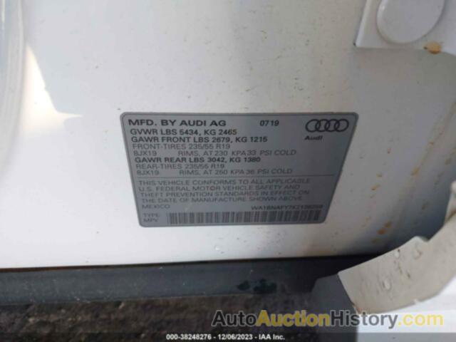 AUDI Q5 45 PREMIUM, WA1BNAFY7K2138259