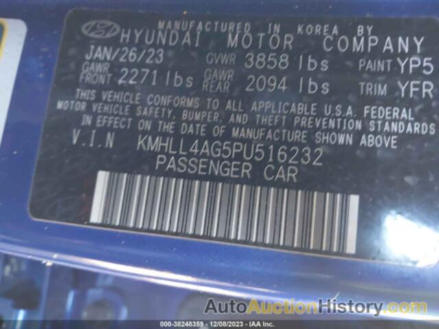 HYUNDAI ELANTRA SE, KMHLL4AG5PU516232