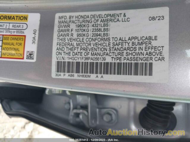 HONDA ACCORD EX, 1HGCY1F38PA056139