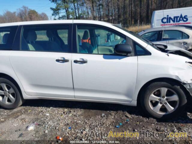 TOYOTA SIENNA BASE V6 7 PASSENGER, 5TDZK3DC0CS276719