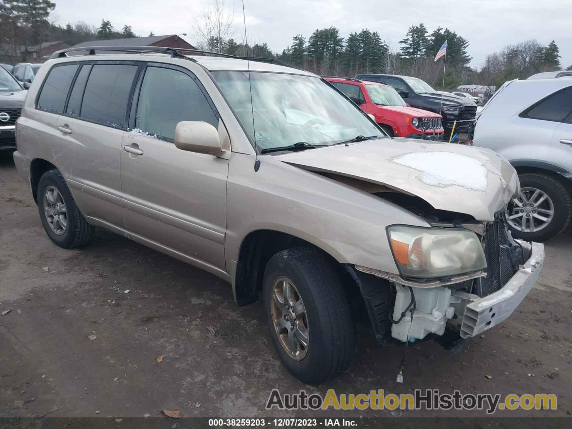 TOYOTA HIGHLANDER V6, JTEEP21A160149753