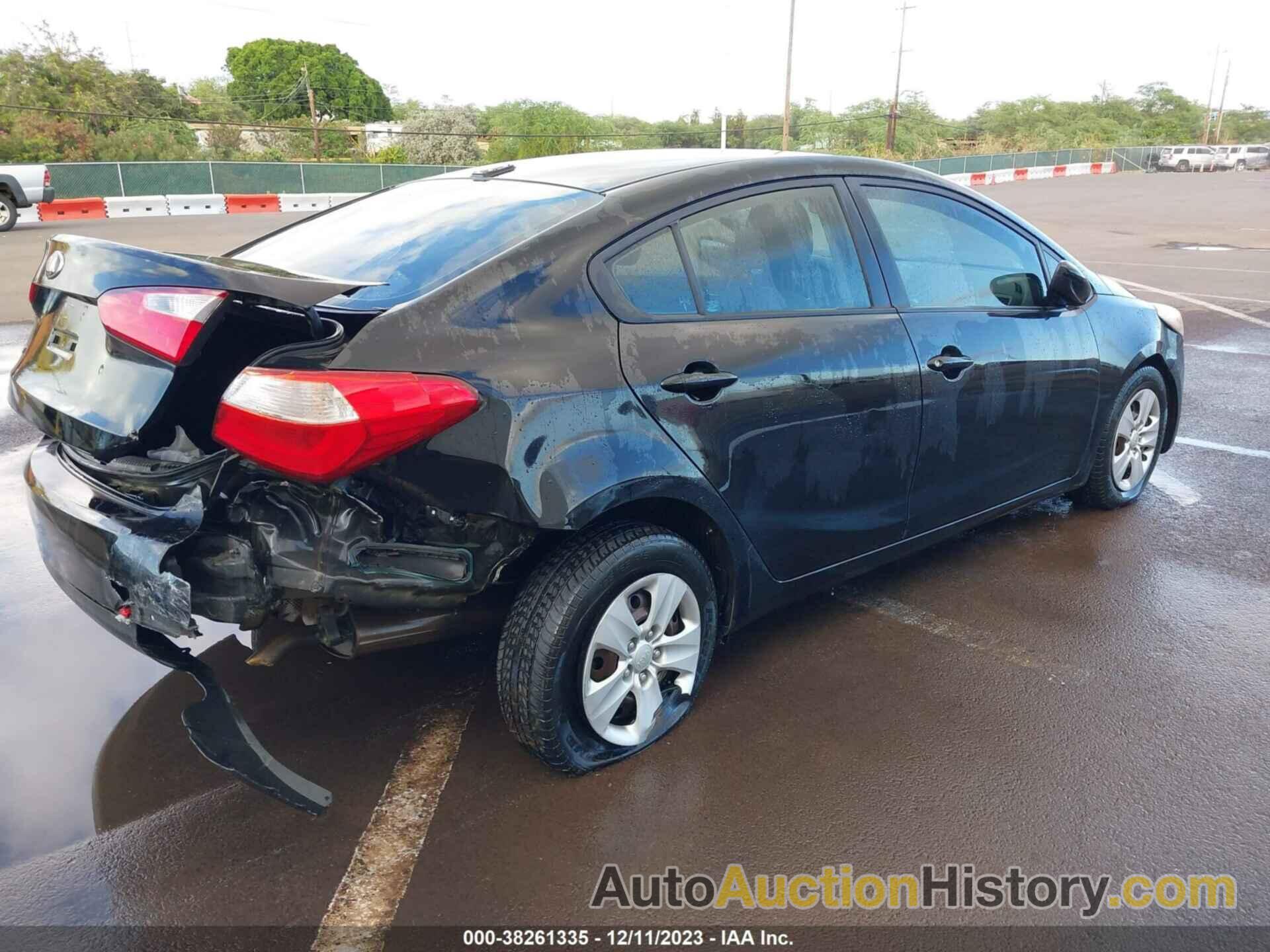 KIA FORTE LX, KNAFK4A64E5145449