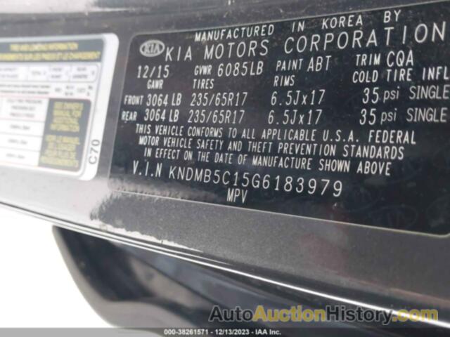 KIA SEDONA LX, KNDMB5C15G6183979