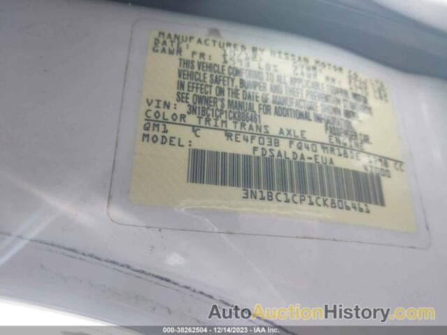 NISSAN VERSA 1.8 S, 3N1BC1CP1CK806461