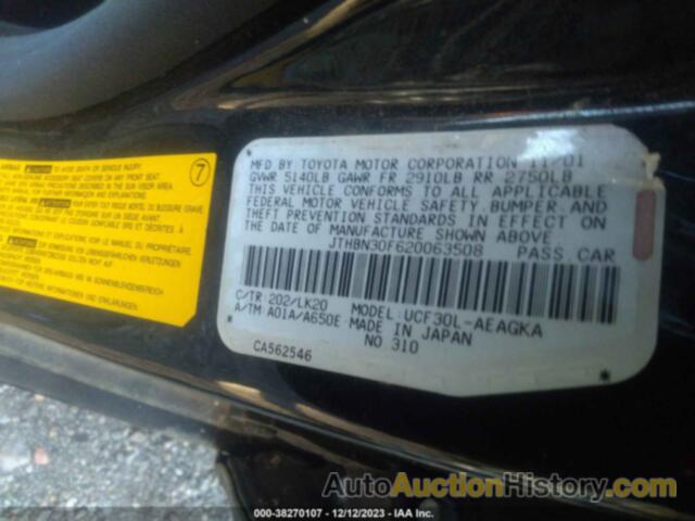 LEXUS LS 430 BASE A5, JTHBN30F620063508