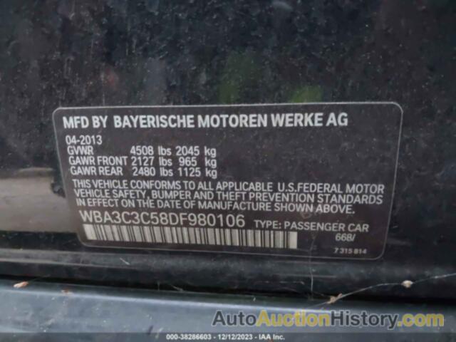 BMW 320I XDRIVE, WBA3C3C58DF980106