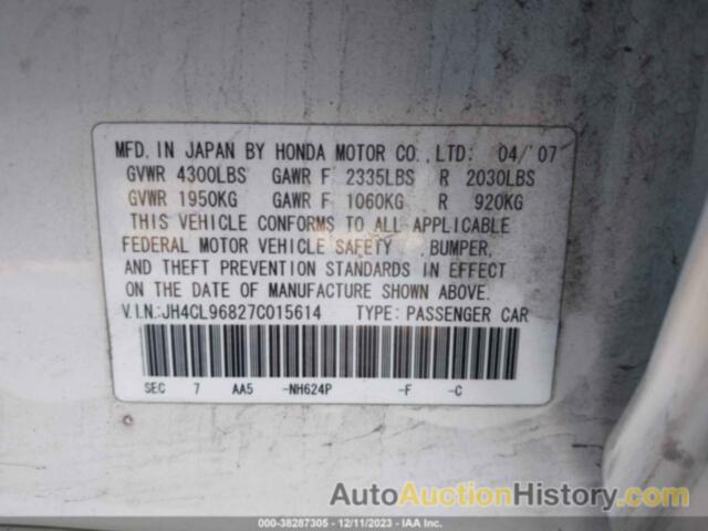 ACURA TSX, JH4CL96827C015614