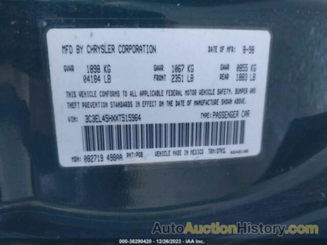 CHRYSLER SEBRING JX, 3C3EL45HXXT515964