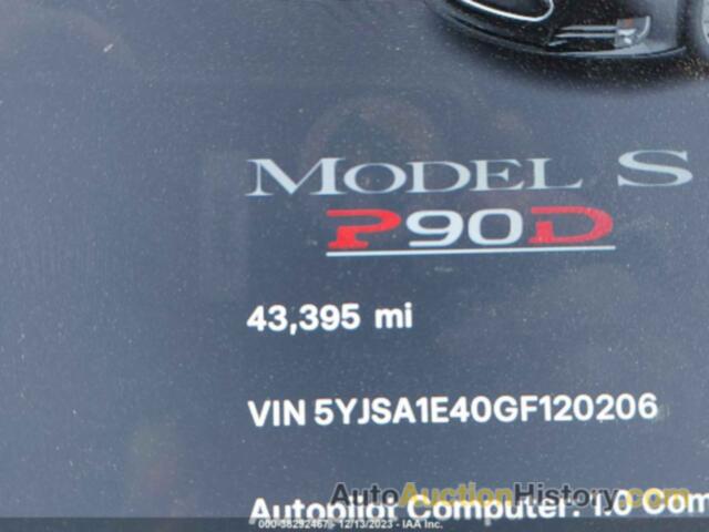 TESLA MODEL S 90D/P100D/P85D/P90D, 5YJSA1E40GF120206