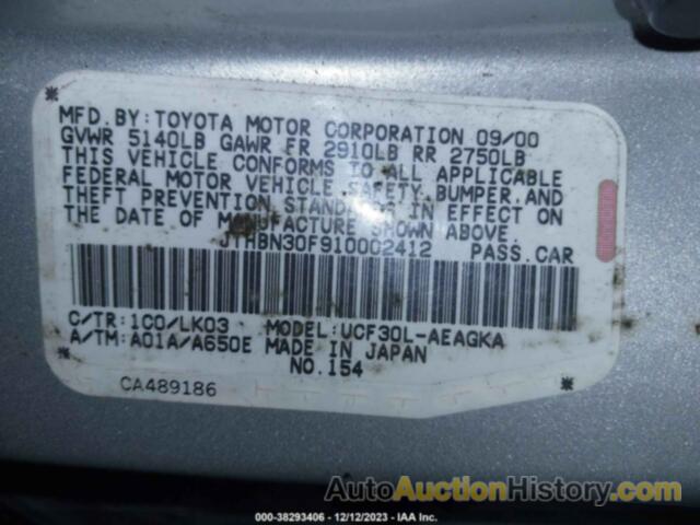 LEXUS LS 430 BASE A5, JTHBN30F910002412