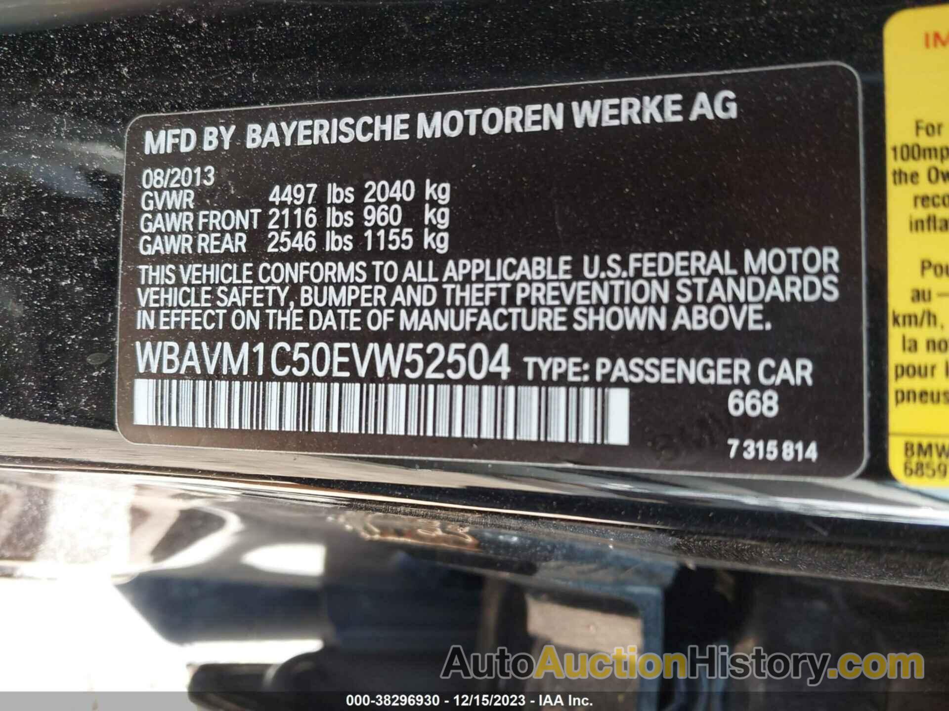 BMW X1 SDRIVE28I, WBAVM1C50EVW52504
