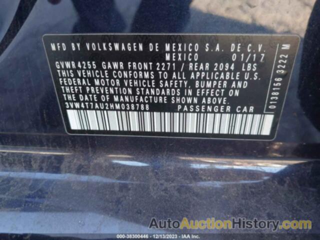 VOLKSWAGEN GOLF GTI, 3VW4T7AU2HM038788