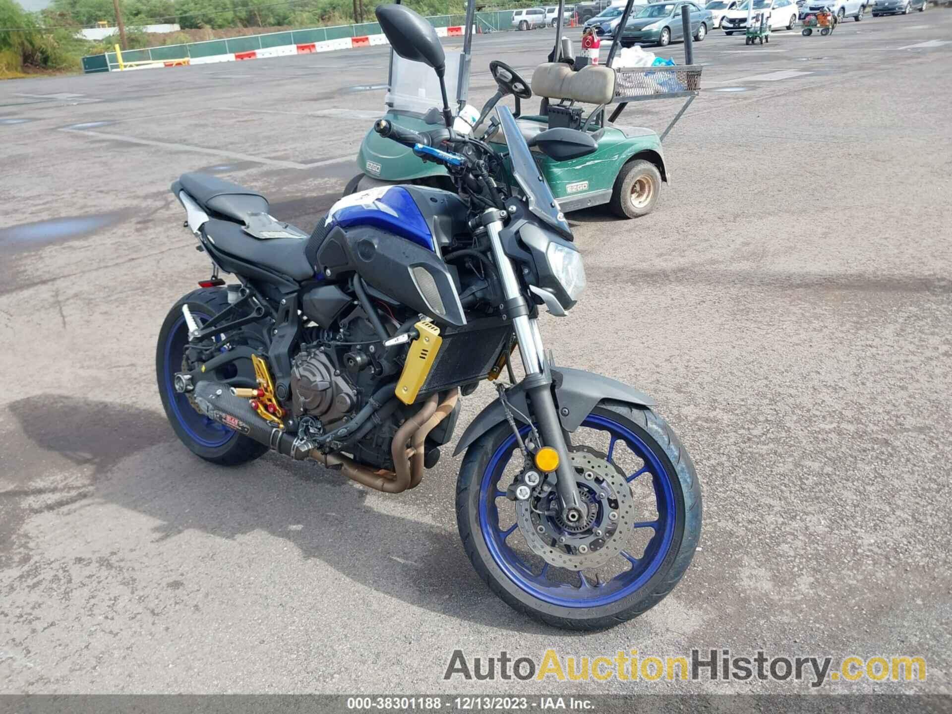 YAMAHA MT07, JYARM27E3LA006703