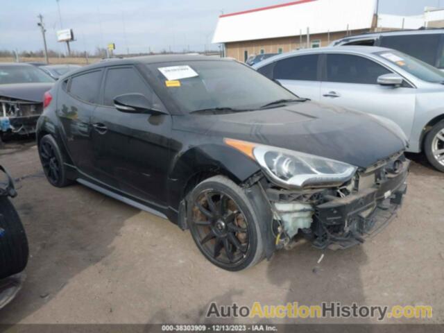 HYUNDAI VELOSTER TURBO W/BLUE, KMHTC6AEXEU190838