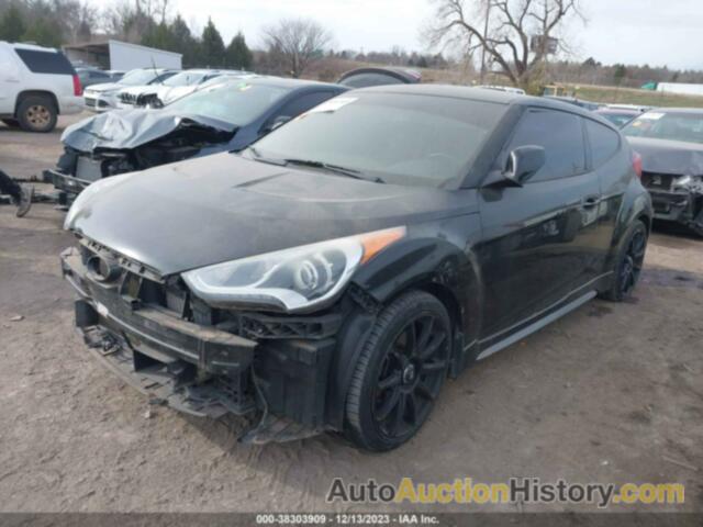 HYUNDAI VELOSTER TURBO W/BLUE, KMHTC6AEXEU190838