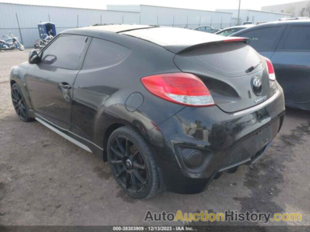 HYUNDAI VELOSTER TURBO W/BLUE, KMHTC6AEXEU190838