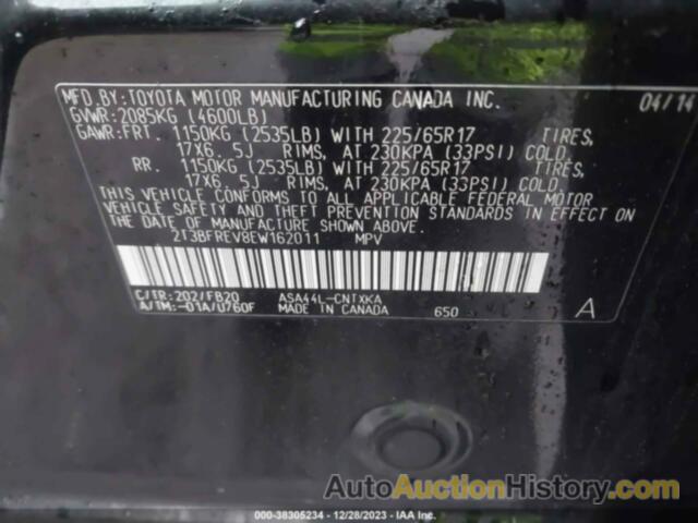 TOYOTA RAV4 LE, 2T3BFREV8EW162011