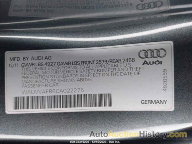 AUDI S5 4.2 SPECIAL EDITION, WAUVVAFR6CA022275