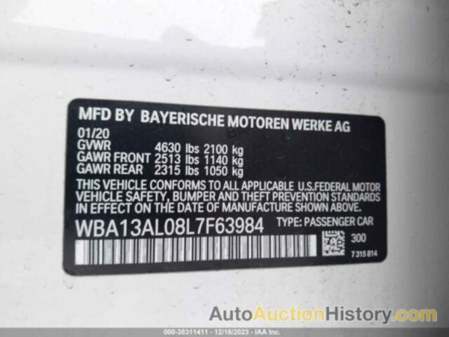 BMW 2 SERIES M235I XDRIVE, WBA13AL08L7F63984