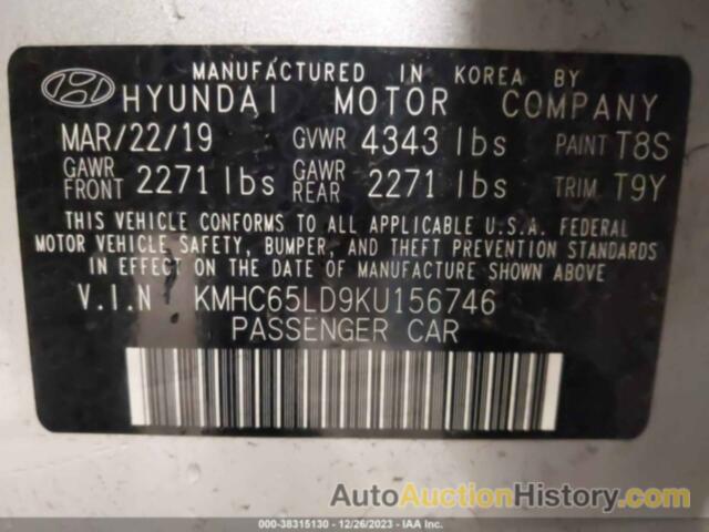 HYUNDAI IONIQ PLUG-IN HYBRID, KMHC65LD9KU156746