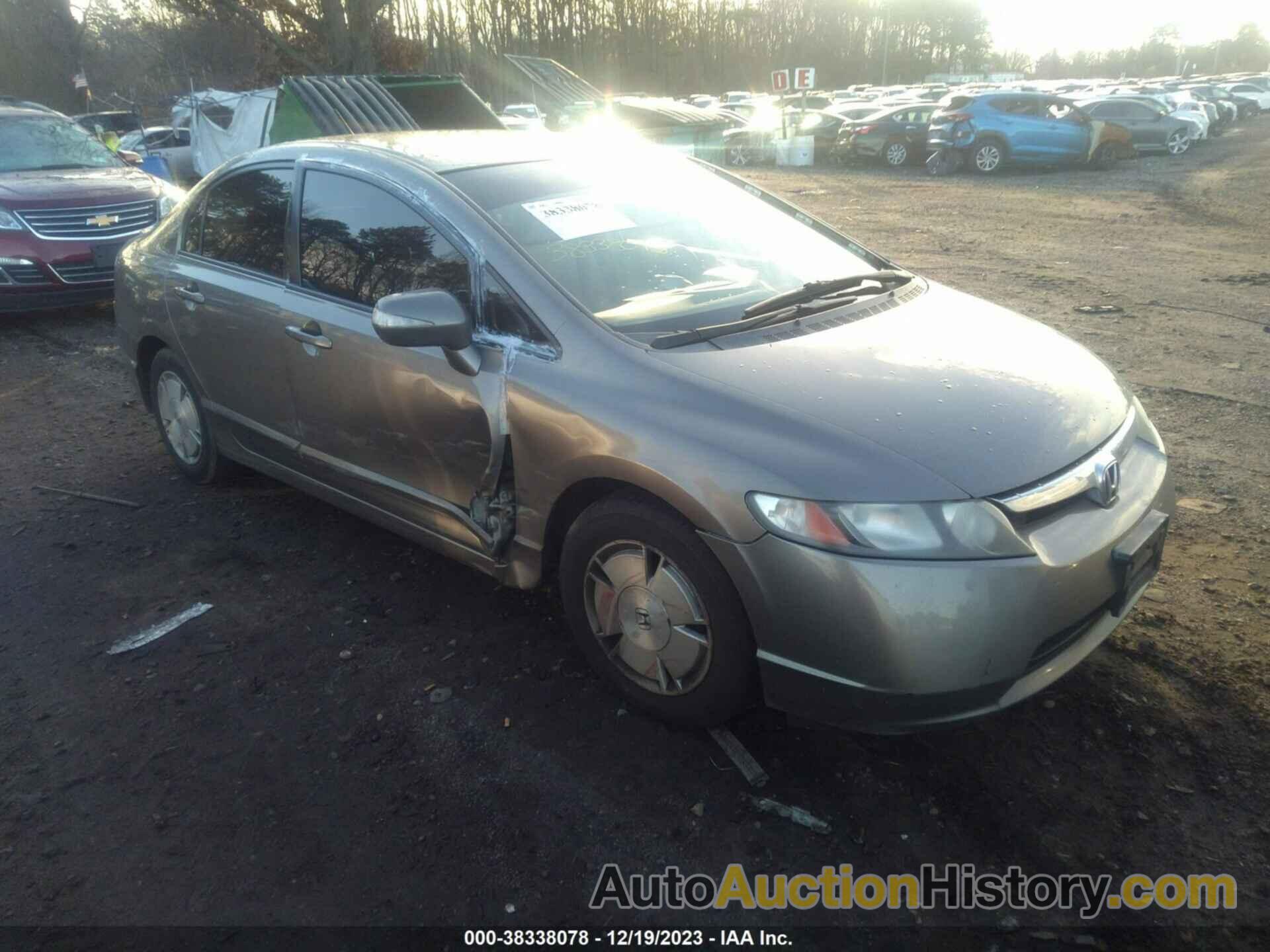 HONDA CIVIC HYBRID, JHMFA36288S010291