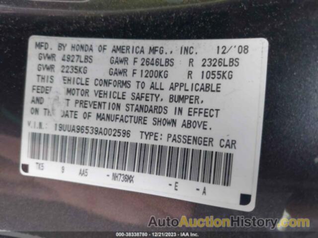 ACURA TL 3.7, 19UUA96539A002596